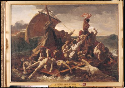 Estudio para La balsa de la Medusa, 1819 de Theodore Gericault